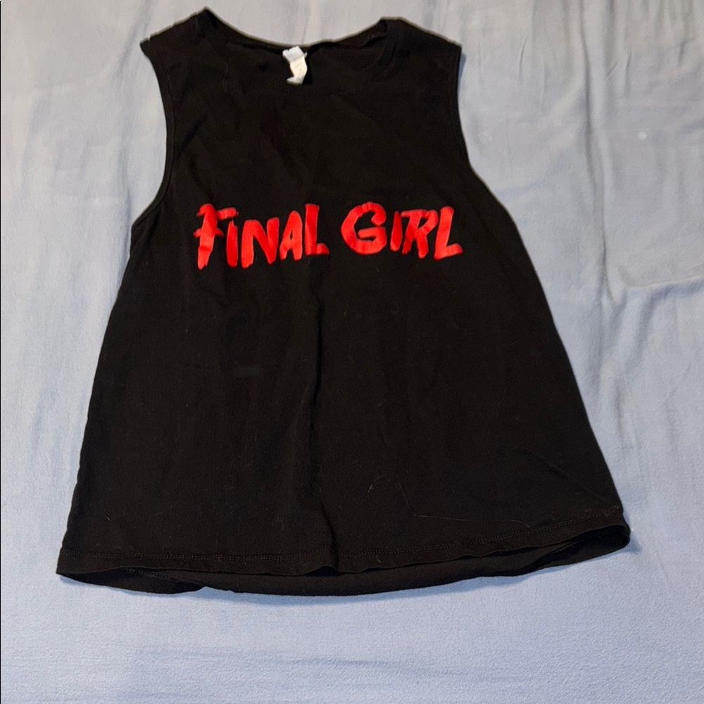 Black Sleeveless Kids Top